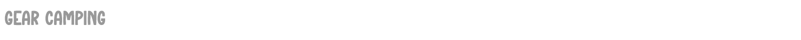 Gear Camping font preview